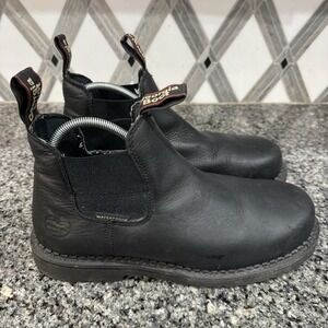 Georgia Boots Mens Size 11.5 Black Giant Revamp Chelsea Waterproof Work Heavy